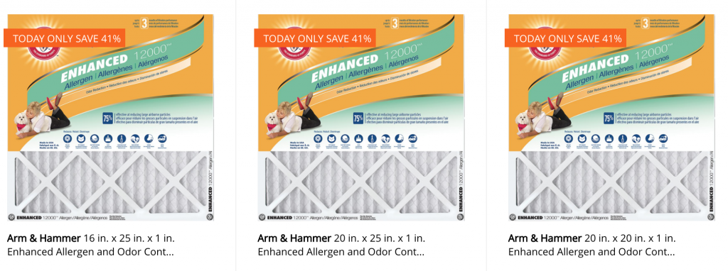 Arm & Hammer Enhanced Allergen & Odor Control Filters 4-Pack Just $19.99 Today Only!
