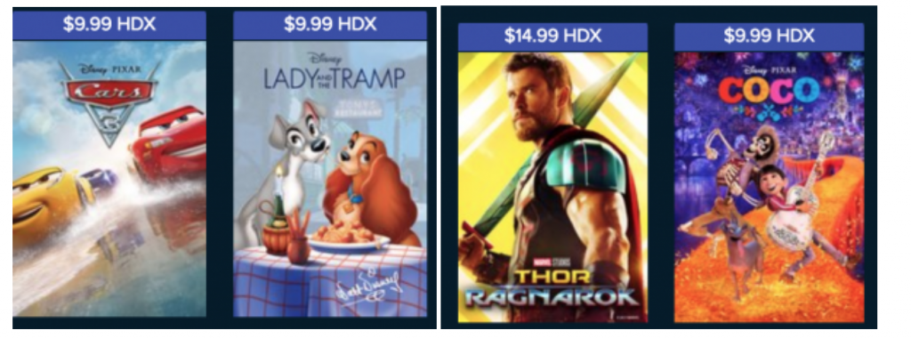 Disney New Release & Animation Sale At Vudu! Prices As Low As $9.99!