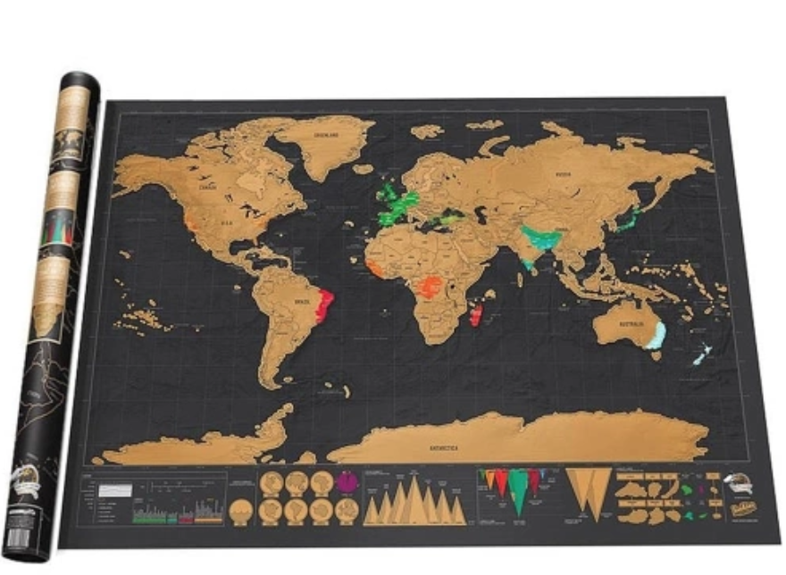 Scratch World Map Just $3.25!