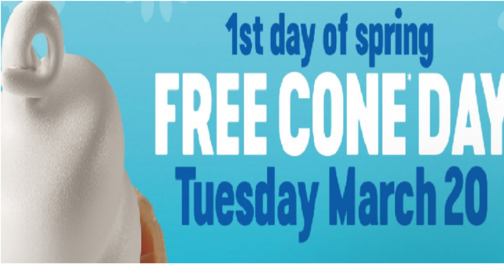 THIS IS TODAY!! FREE Ice Cream Cones At Dairy Queen!