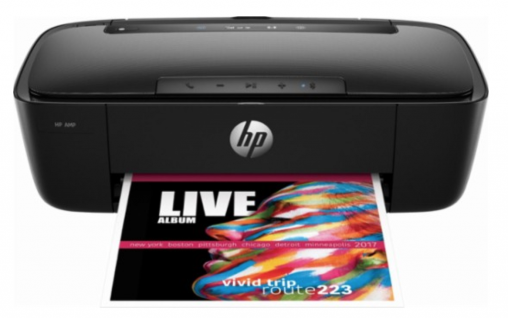 HP – AMP 100 Wireless Instant Ink Ready Printer with Bluetooth Speaker Just $69.99 Today Only!
