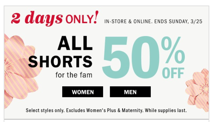 All Shorts For The Fam Are 50% Off At Old Navy! Plus Dresses Just $6.00 & $8.00!
