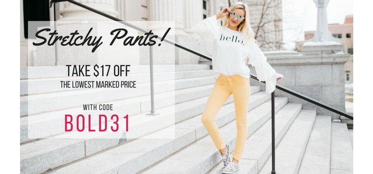 Cents of Style Bold & Full Wednesday – Cute Stretchy Pants for $17.00 Off! FREE SHIPPING!