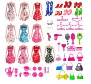 120 Piece Doll Clothes & Accessory Set (Fits Barbie) Just $5.99!