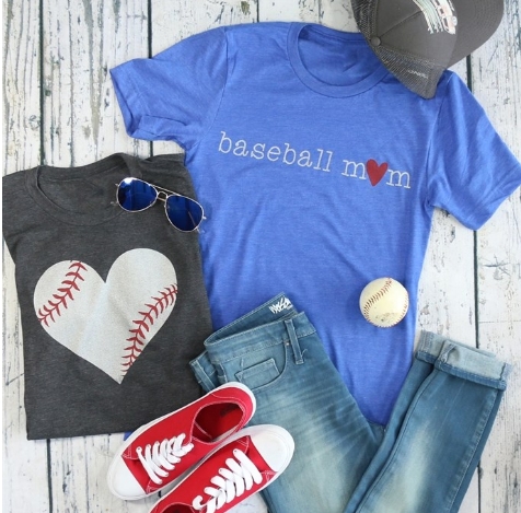 Silver Baseball Mom Tees – Only $13.99!