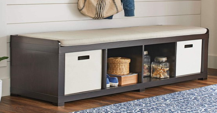 Better Homes and Gardens 4-Cube Organizer Bench Only $60 Shipped!