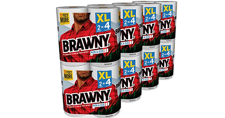 Brawny Pick-a-Size Paper Towels, White, XL Rolls, Pack of 16 – Just $20.97!