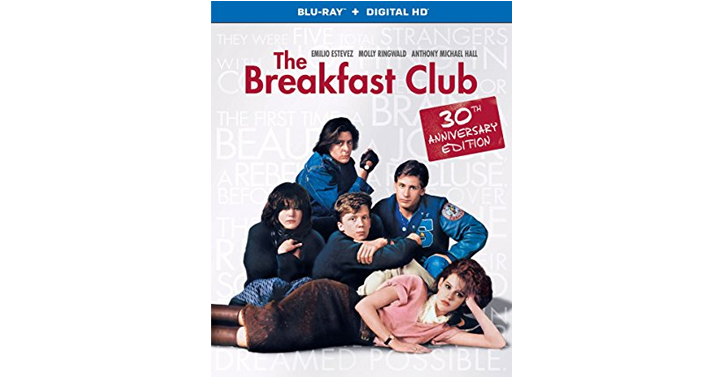 The Breakfast Club 30th Anniversary Edition Blu-ray + Digital – Just $5.99!
