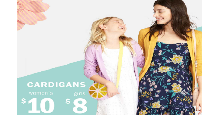 Old Navy: Cardigan Sale! Women’s Only $10, Girls Only $8! Today, March 23rd Only!