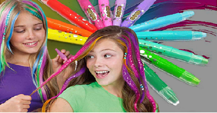 Temporary Hair Coloring Chalk (12 Piece) Only $16.99 Shipped!