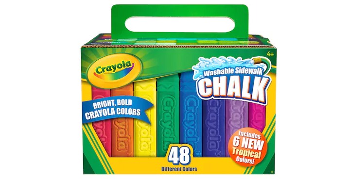 Kohl’s 30% Off! Earn Kohl’s Cash! Stack Codes! FREE Shipping! Crayola 48-pk. Tropical Sidewalk Chalk – Just $3.49!