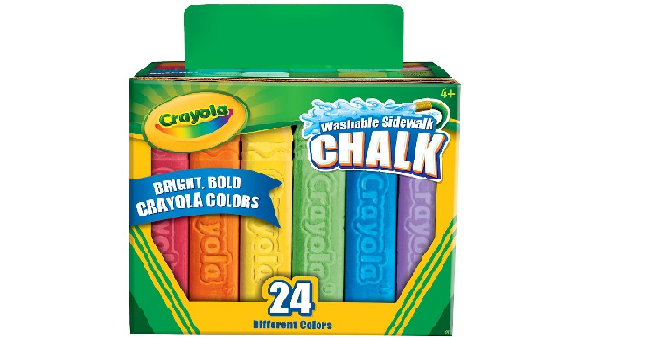 Crayola Sidewalk Chalk Washable 24ct Only $1.99! Great for Easter Baskets!