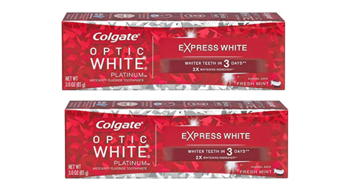 It’s Back! Prime Members: Colgate Optic White Toothpaste for $2.00! Plus, Get $2.00 in Amazon Credit!