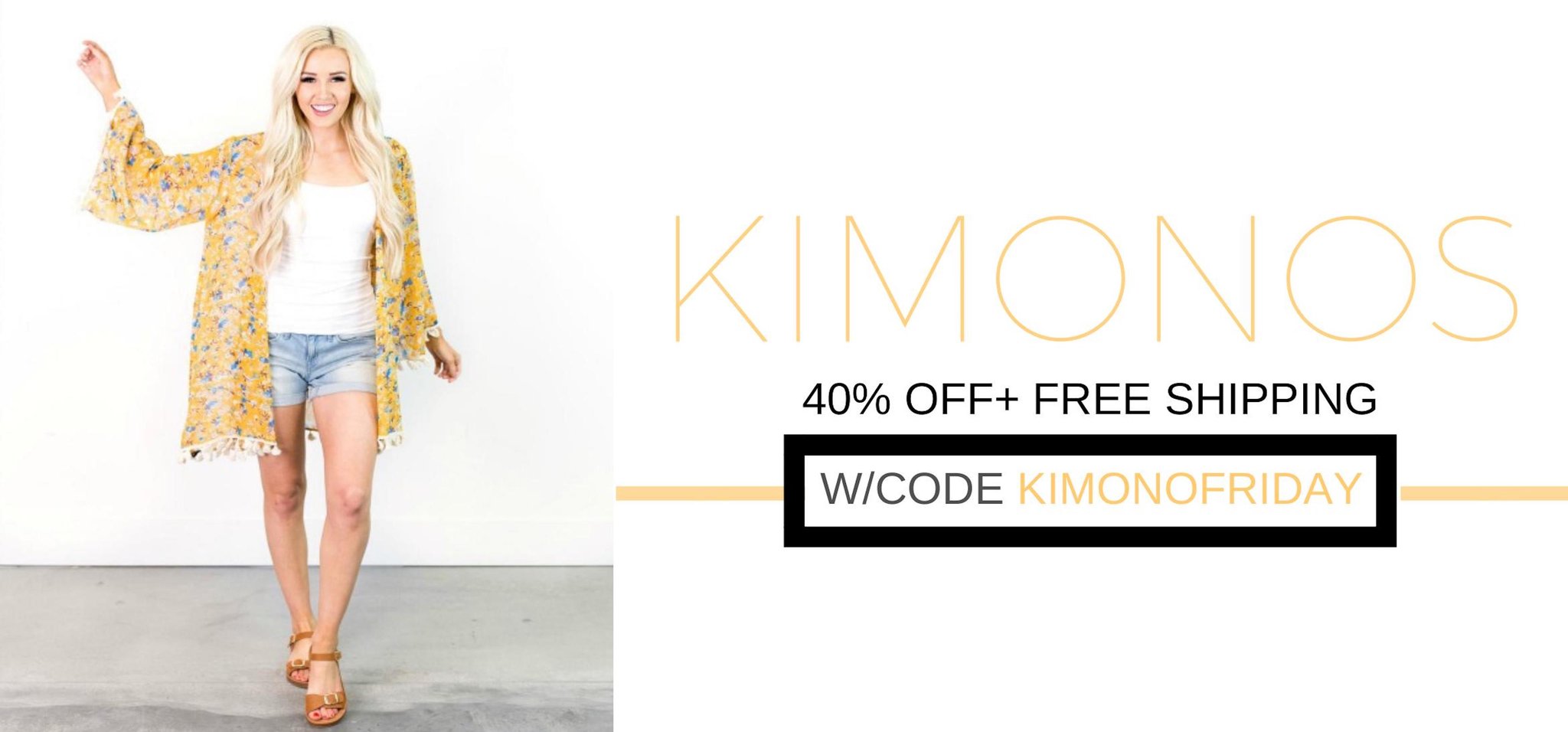 Fashion Friday at Cents of Style! 40% off Kimonos! Free Shipping!