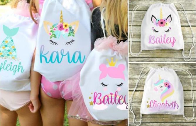 Personalized Drawstrings – Only $7.43! Great Party Favor Bag!