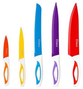 Highly Rated, Colorful Knife Set just $7.49!