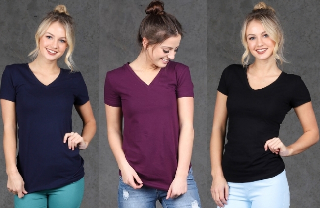 Extra Long V-Neck Tee – Only $4.99!