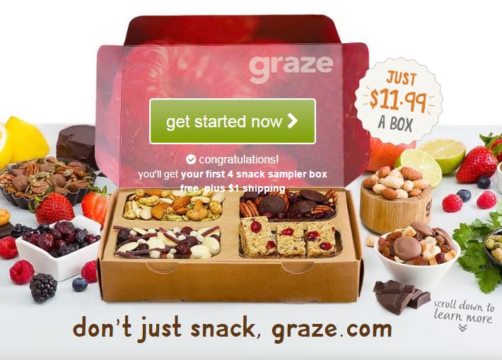STILL AVAILABLE! FREE Graze Snacks + FREE Shipping!