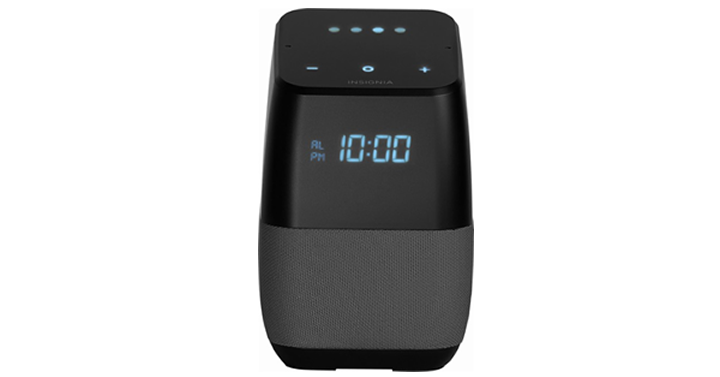 Insignia Voice Smart Bluetooth Speaker and Alarm Clock with the Google Assistant – Just $36.99!