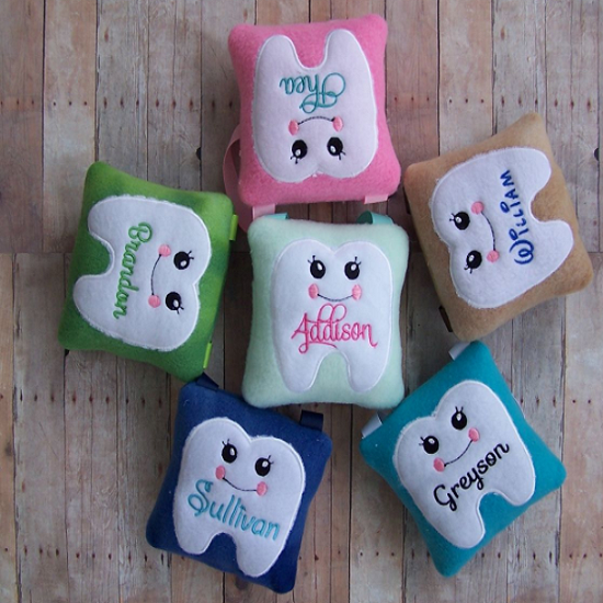 Adorable Personalized Tooth Fairy Pillows Only $6.99!