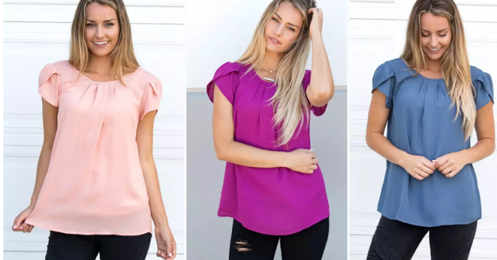 Jane: Tulip Sleeve Blouse Only $10.99! (Lowest Price Yet!) (Reg. $35)