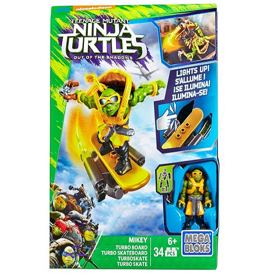 Mega Bloks TMNT: Out of the Shadows Mikey Turbo Board Pack for Only $5.98!