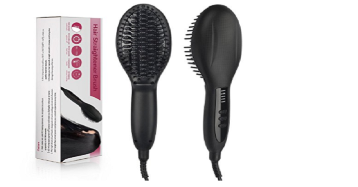 Professional Ceramic Hair Straightener Brush Just $18.99! (Reg. $50)