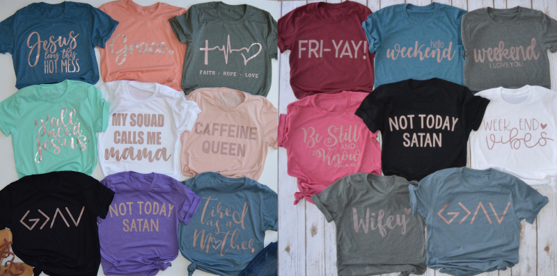 Fun and Inspirational Roe Gold Tees Just $13.99!