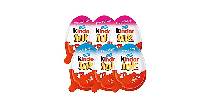 Chocolate Kinder Joy for Boys or Girls with Surprise Inside (6-Pack)- Just $10.90!