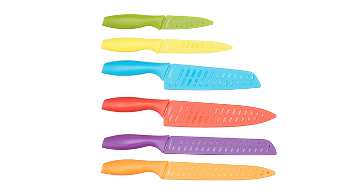 AmazonBasics 12-Piece Colored Knife Set – Just $15.31!