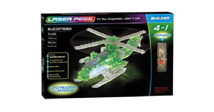 Laser Pegs Combat Copter 4-in-1 Building Set Only $7.38!