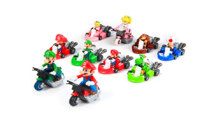 Super Mario Bros Kart Pull Back Car Figure Toys (10 Pieces) Only $8.69 Shipped!
