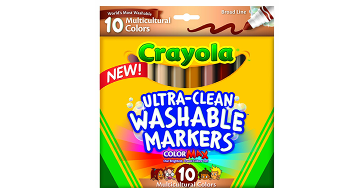 Crayola Ultraclean BL Multicultural Markers – Just $5.15!
