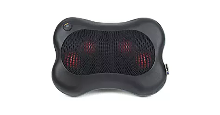 Shiatsu Pillow Massager with Heat for Back, Neck, Shoulders – Just $31.95!