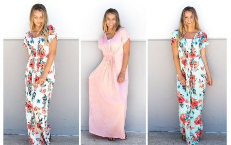 Front Gather Detail Maxi Only $15.99!