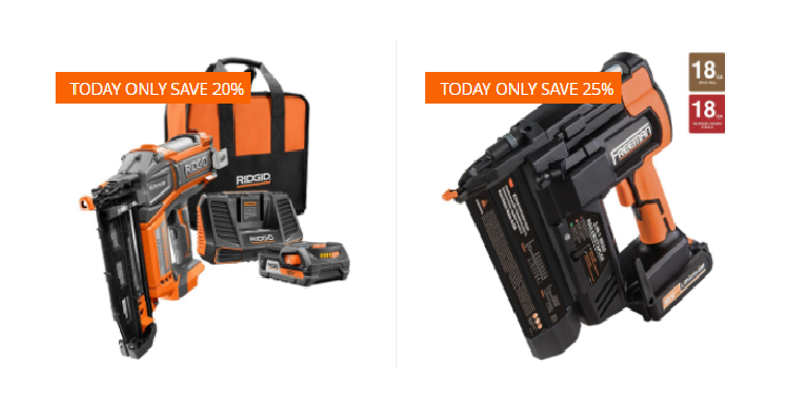 Home Depot: Save up to 35% off Select Nailers, Compressors, & Accessories! Today, March 23rd Only!
