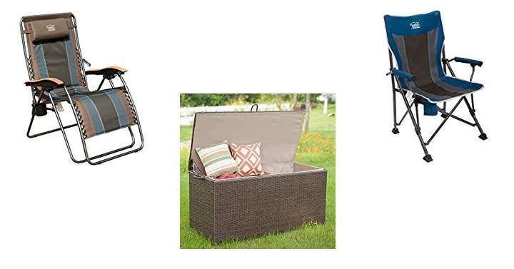 Save on Outdoor Chairs and Storage Bins!