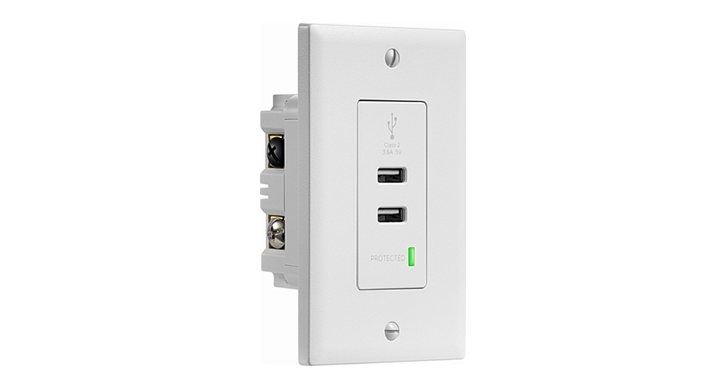 Insignia In-wall 3.6A Surge Protected USB Hub – Just $9.99!