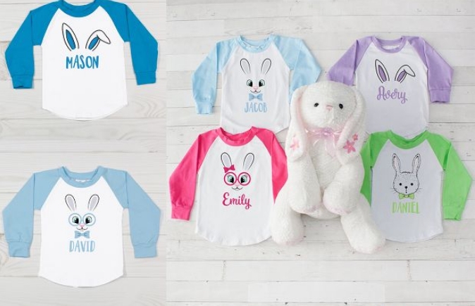 Personalized Bunny Raglans – Only $11.99!