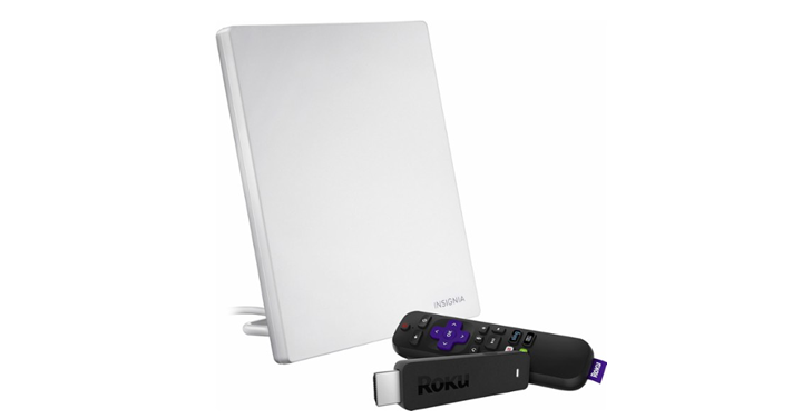 Roku Streaming Stick and Insignia Multidirectional HDTV Antenna – Just $74.98!