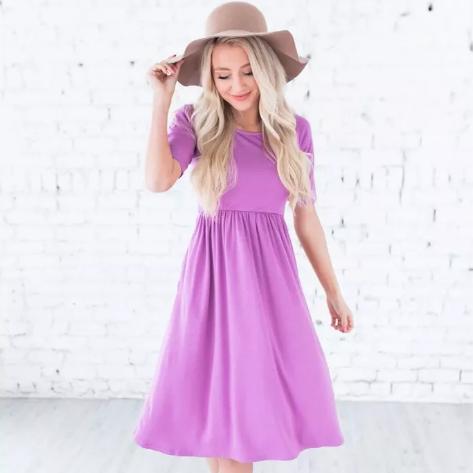 Spring Shirring Waist Dress – Only $15.99!