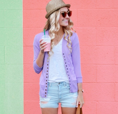 3/4 Sleeve Snap Cardigan – Only $12.99!