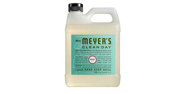 Mrs. Meyer’s Liquid Hand Soap Refill, Basil, 33 Ounce – Just $5.35!