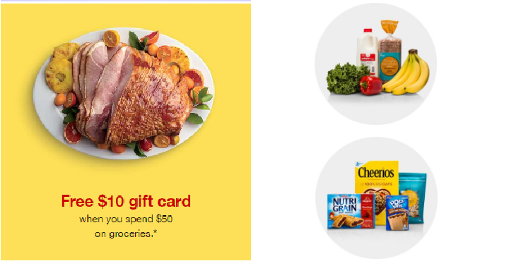 HOT! Target: Free $10 Gift Card With a $50 Food & Beverage Purchase!