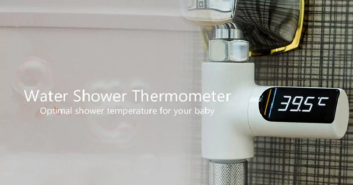LED Display Self-Generating Water Shower Thermometer Only $9.50 Shipped!