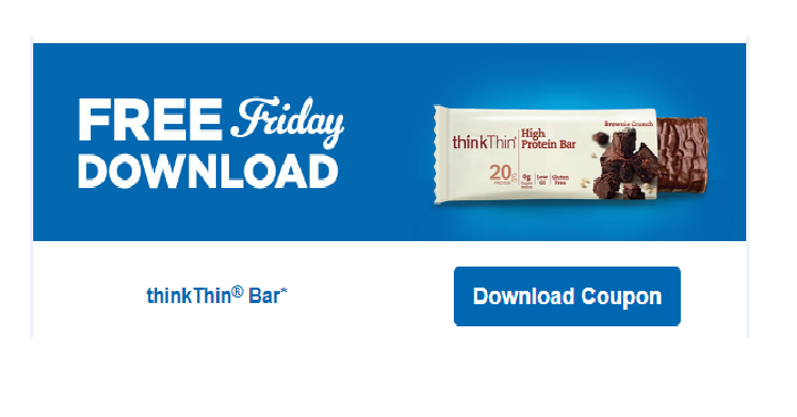 FREE thinkThin Bar! Download Coupon Today, March 23rd Only!