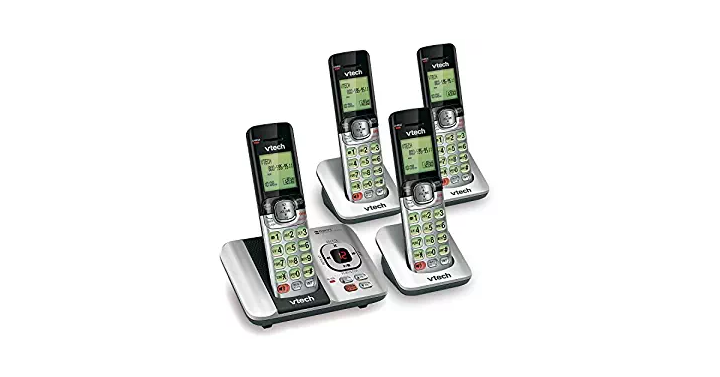 VTech Phone System with Caller ID/Call Waiting, 4 Cordless Handsets – Just $48.80!