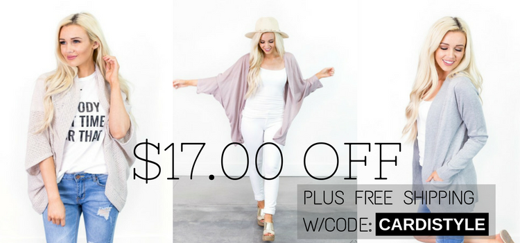 Style Steals at Cents of Style! CUTE Cardigans for $17.00 Off! FREE SHIPPING!