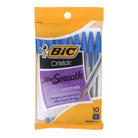 Pack of 10 BiC Cristal Ball Pens Only 82¢!