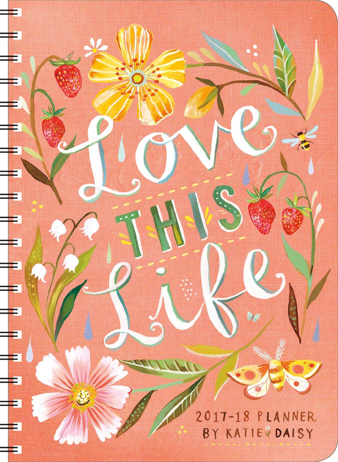 Katie Daisy 2017 – 2018 On-the-Go Weekly Planner: 17-Month with Pocket Only $9.19!